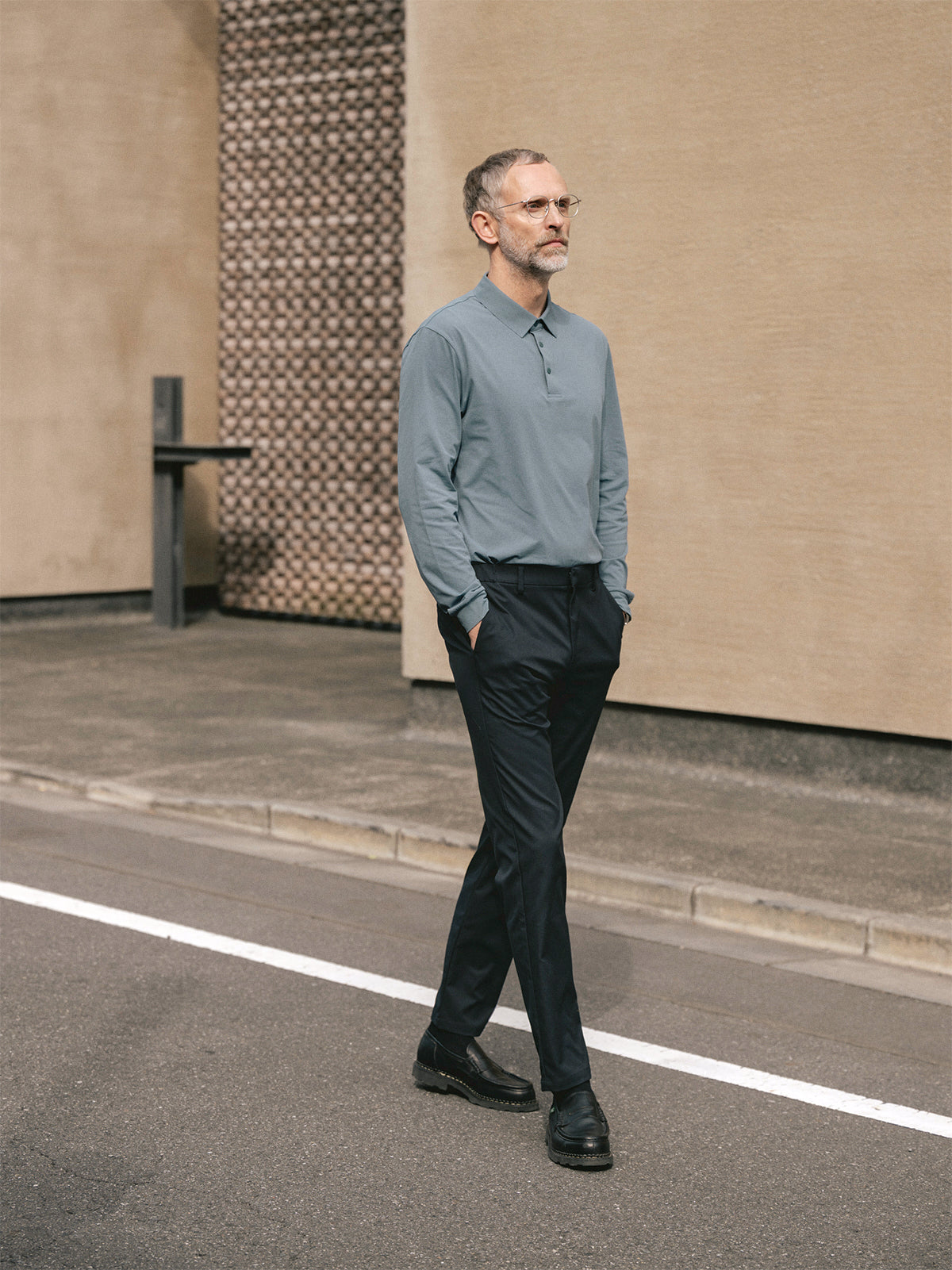 Corbusier Long Sleeve Polo