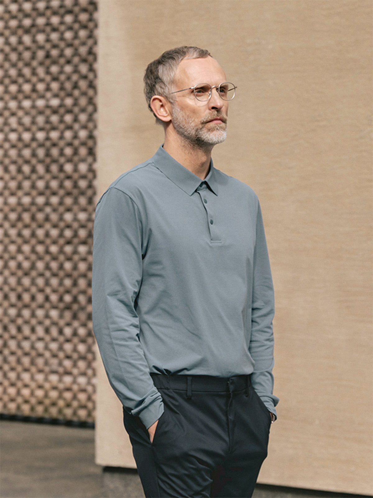 Corbusier Long Sleeve Polo