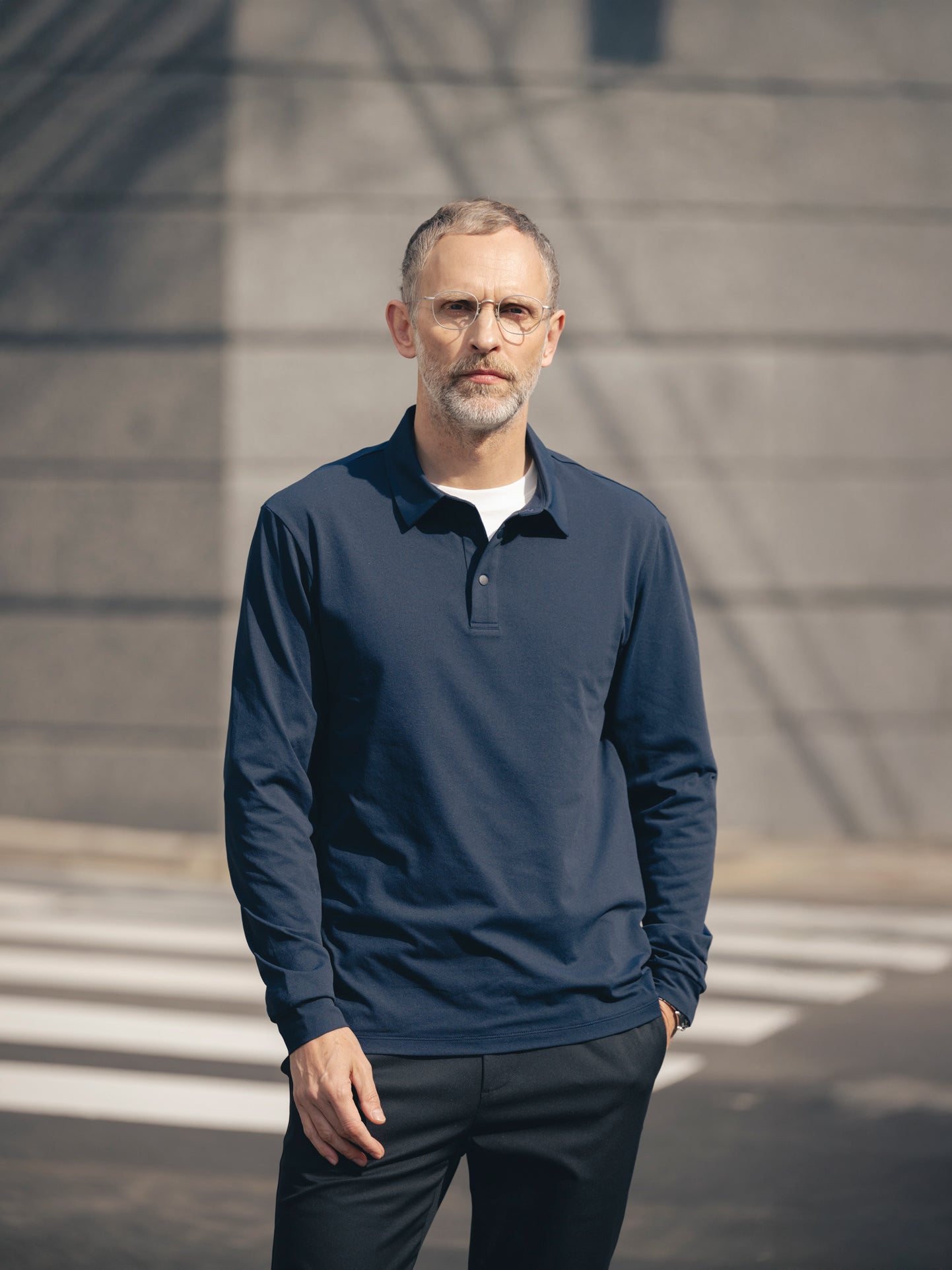 Corbusier Long Sleeve Polo