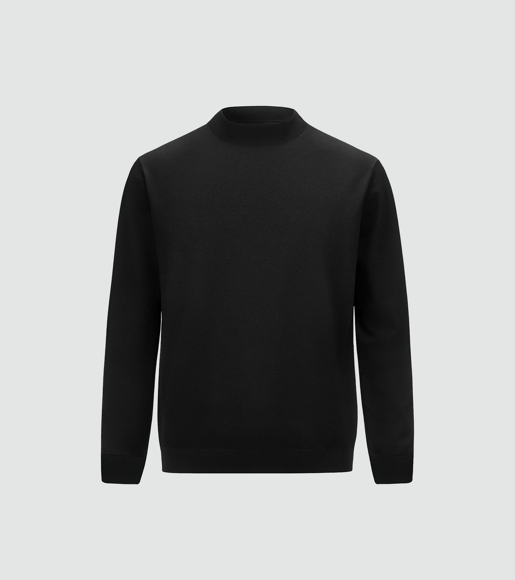 Art Mock-Neck Sweater