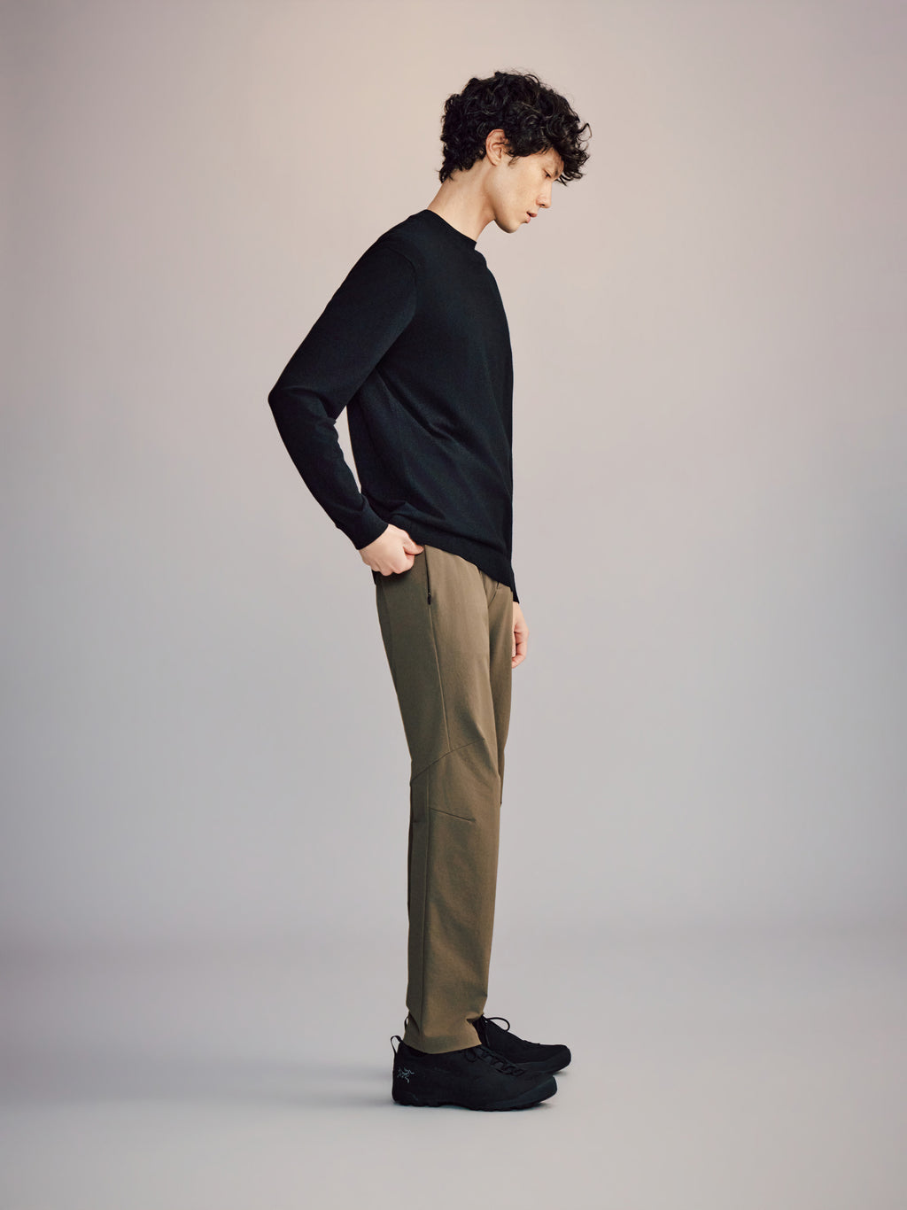 Art Mock-Neck Sweater