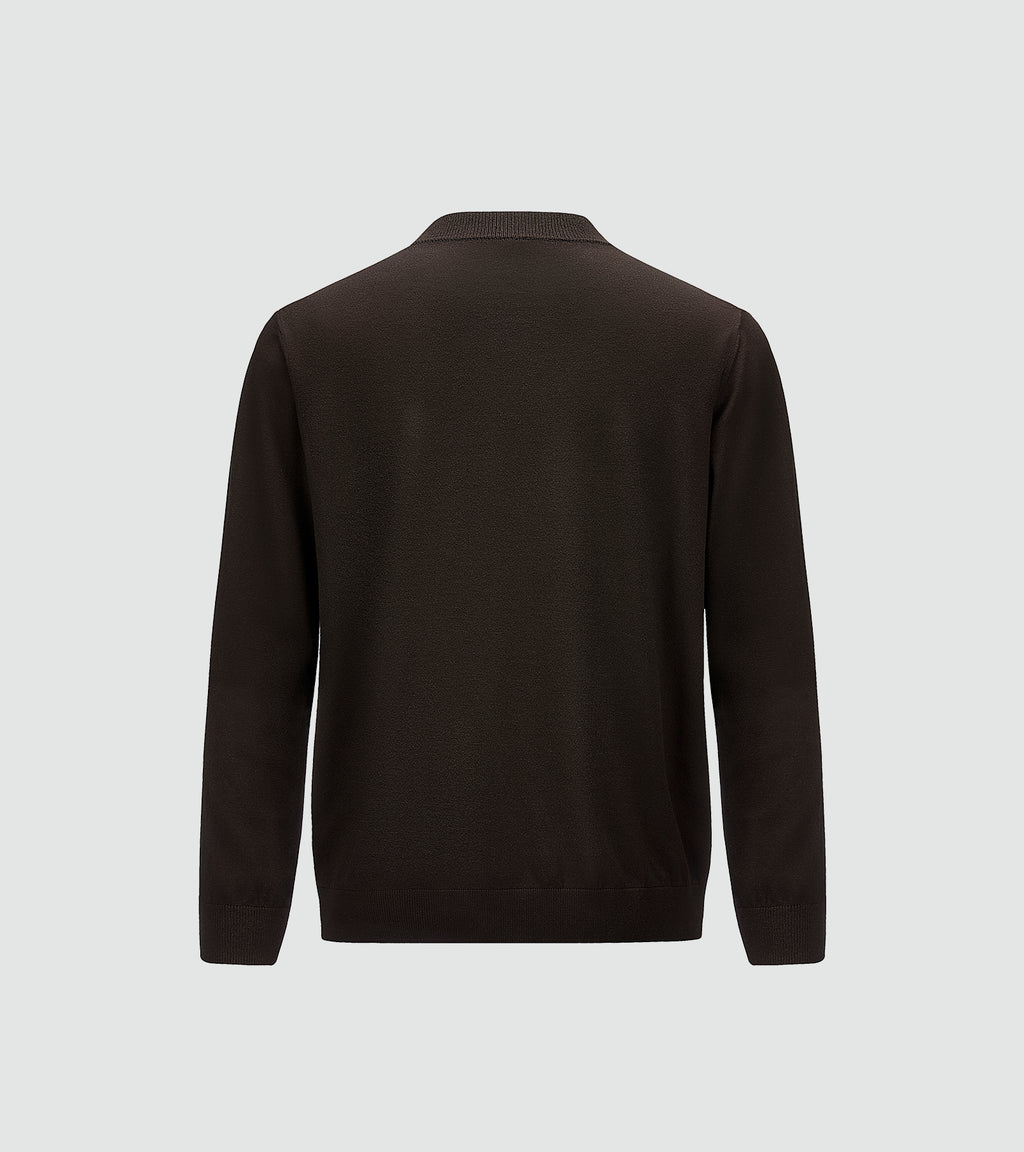 Art Mock-Neck Sweater