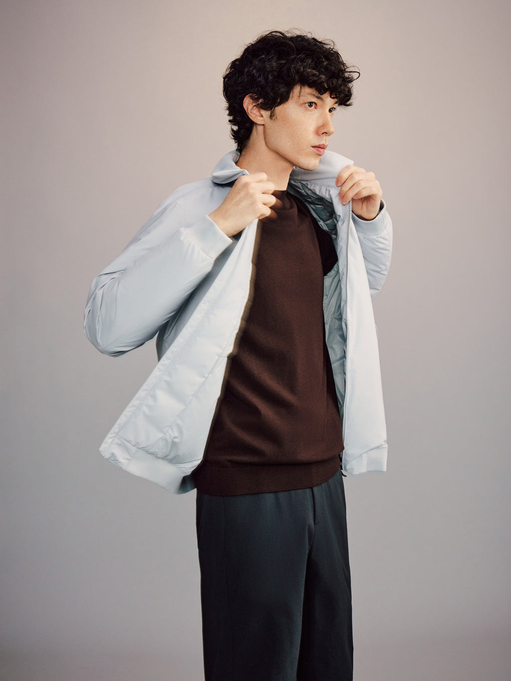Art Mock-Neck Sweater