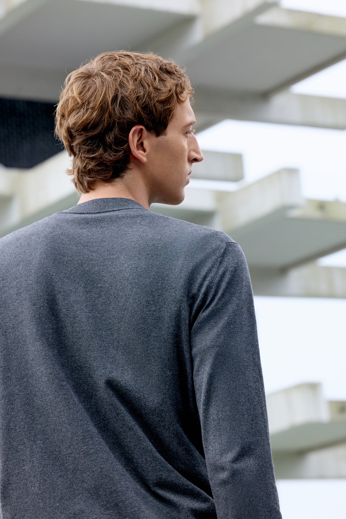 Art Mock-Neck Sweater