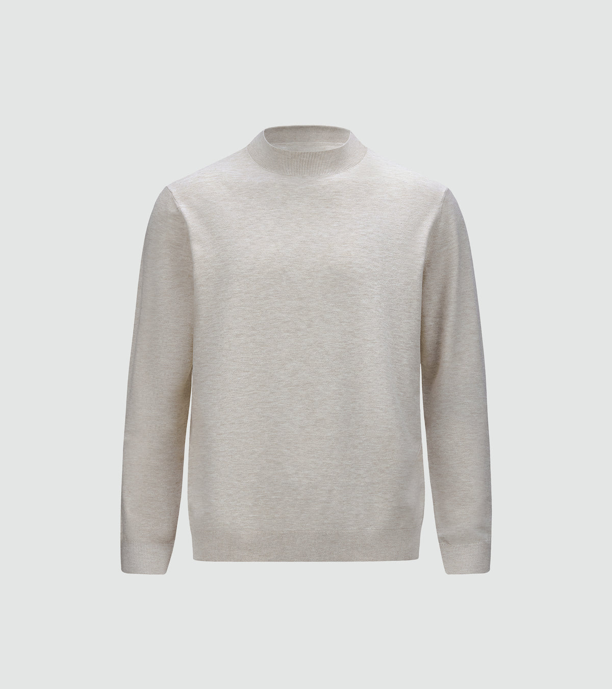 Art Mock-Neck Sweater