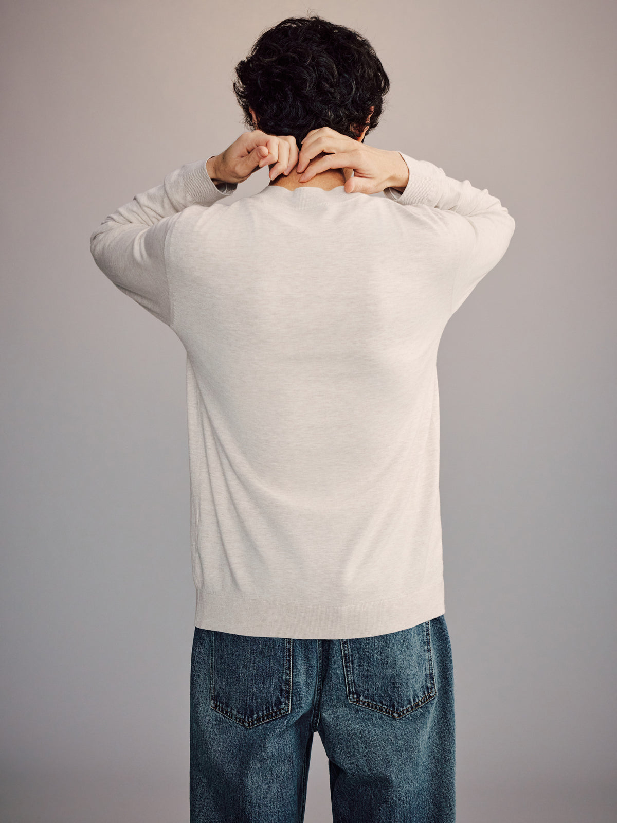 Art Mock-Neck Sweater
