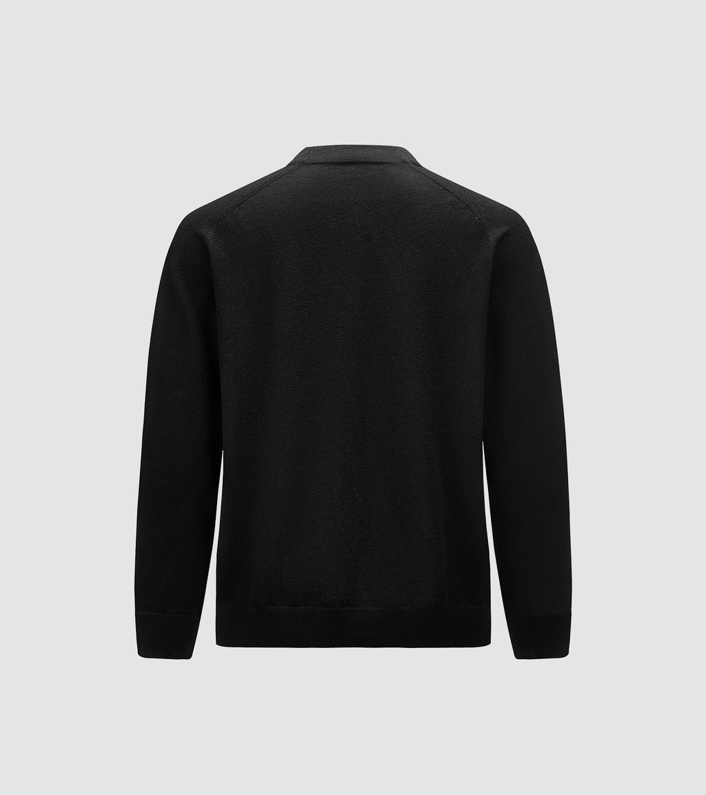 Art Crew-Neck Cardigan