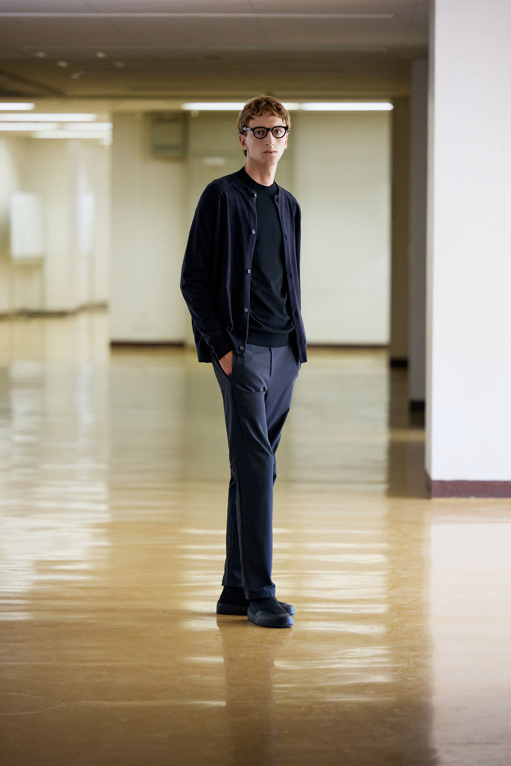 Art Crew-Neck Cardigan