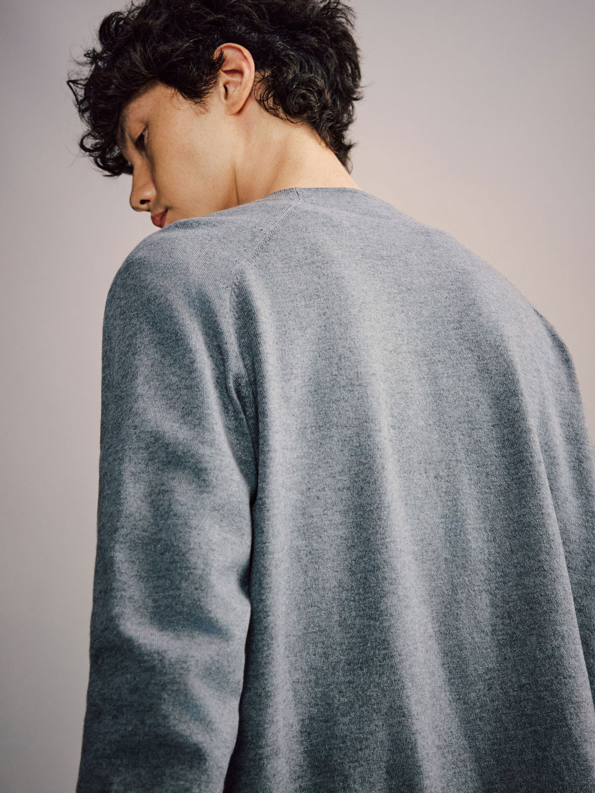 Art Crew-Neck Cardigan