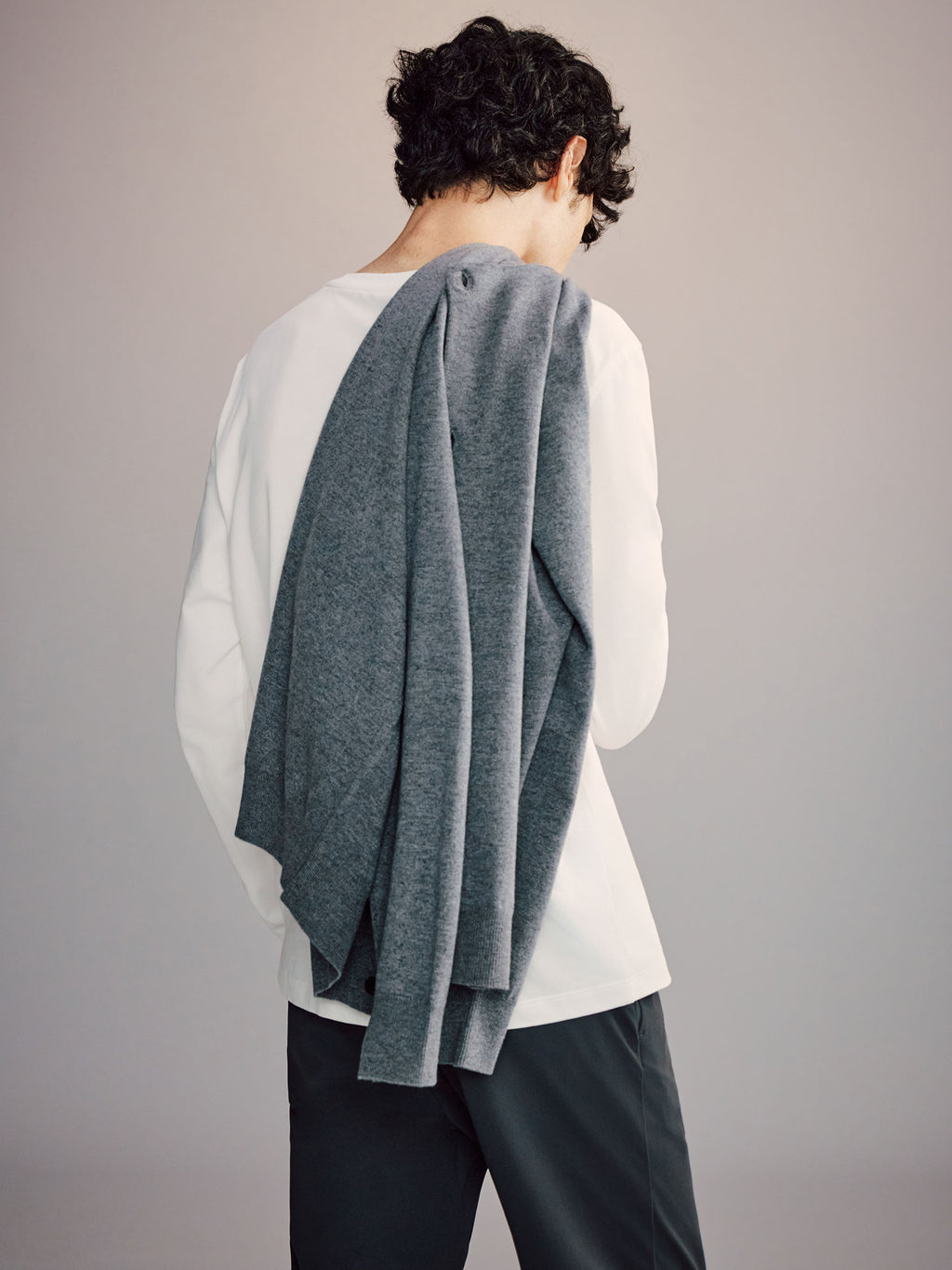 Art Crew-Neck Cardigan