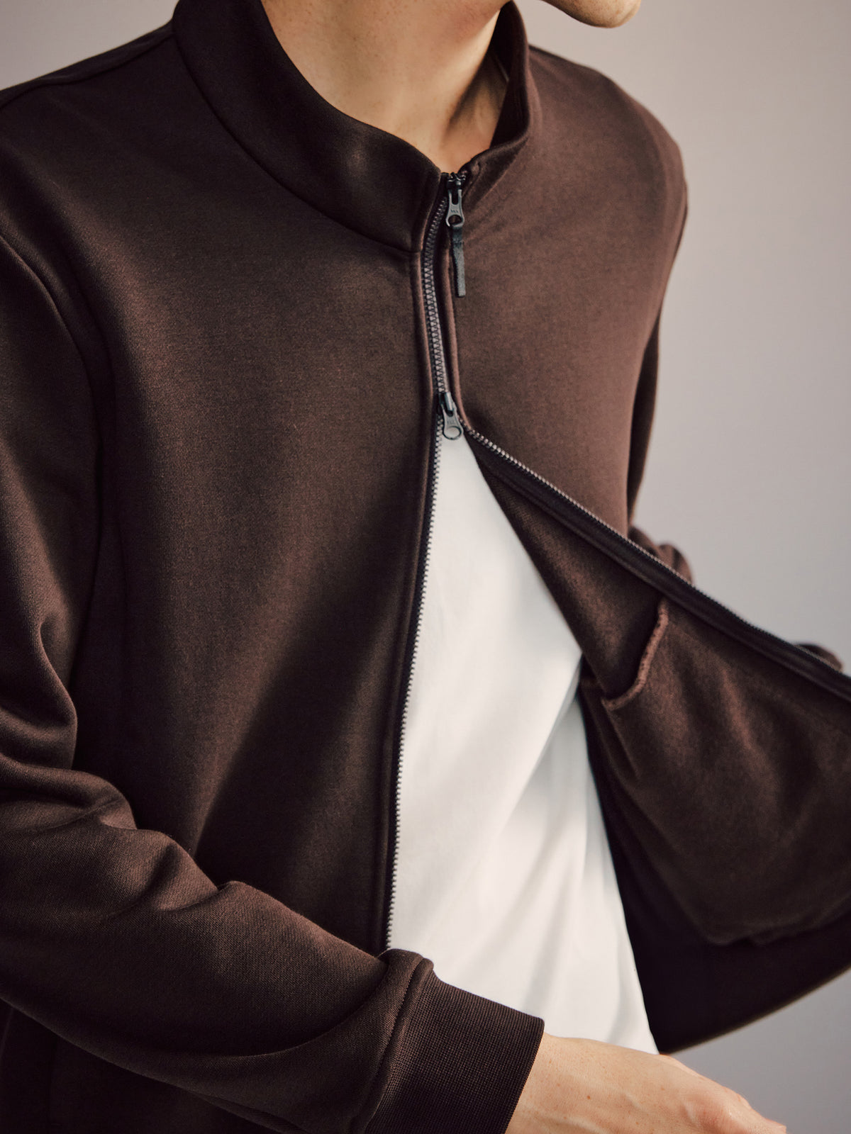 Art Stand-Collar Sweatshirt