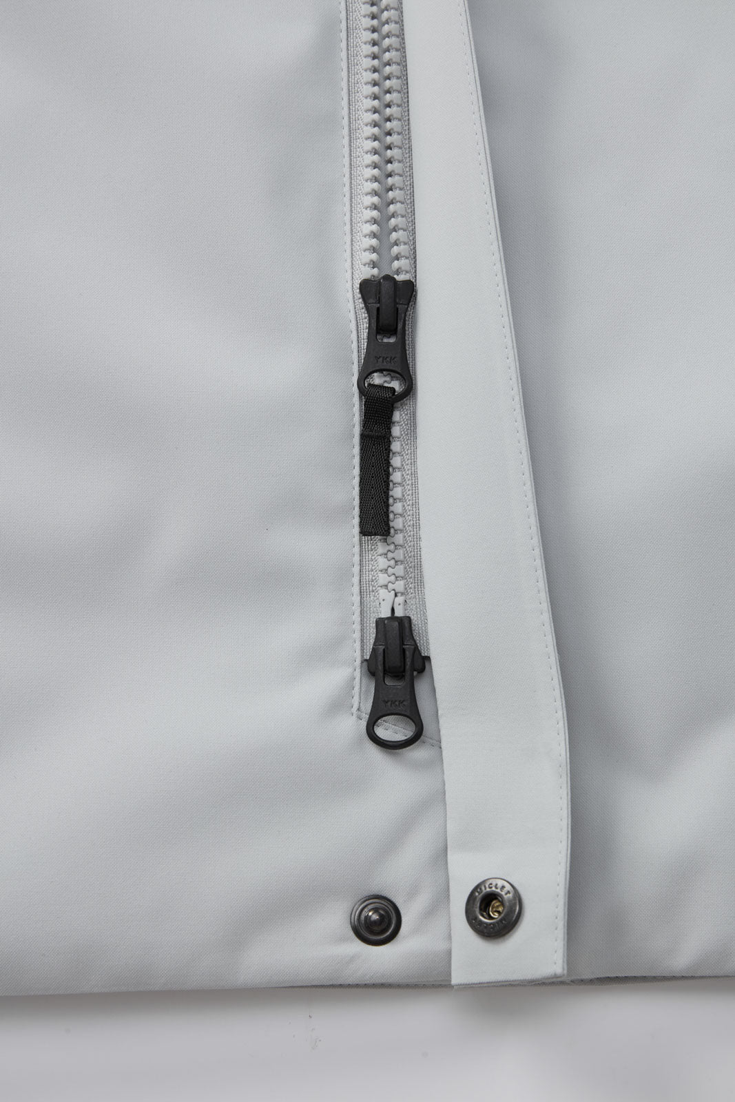 YKK® two-way zipper for smooth, flexible movement